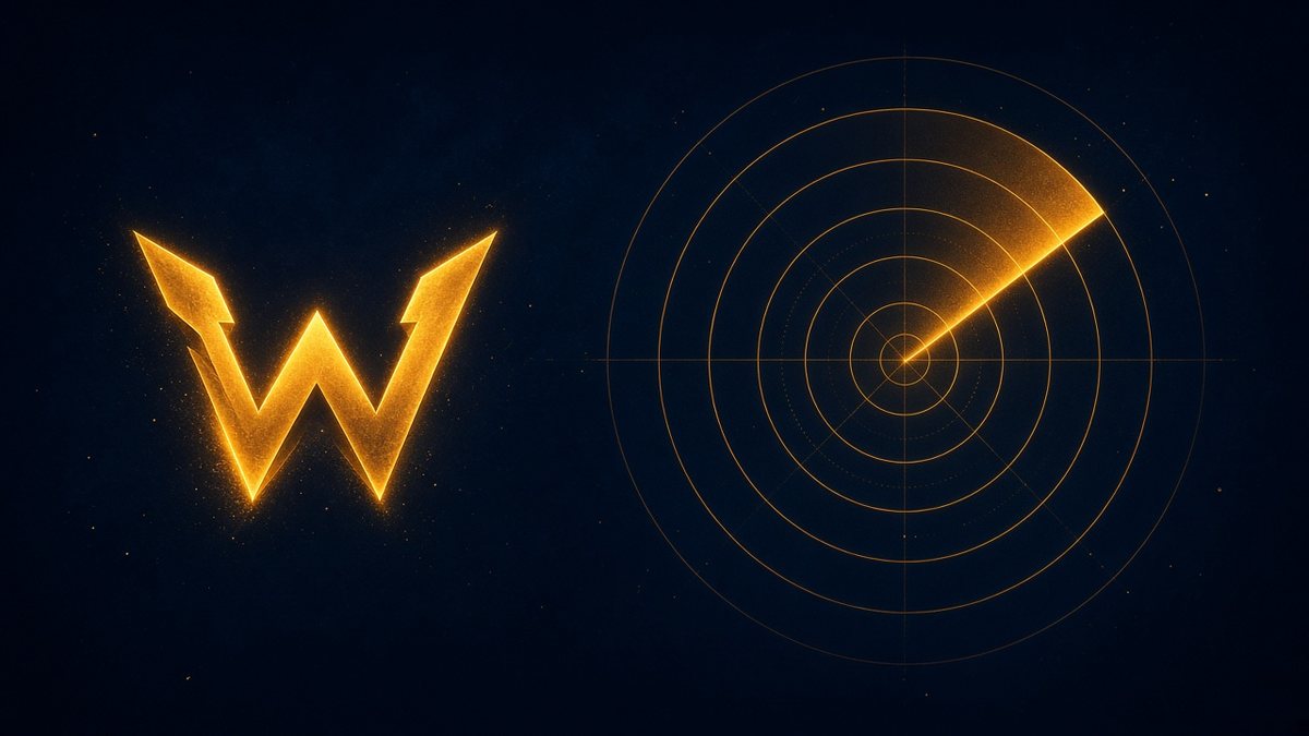 Amber radar rings suggesting a conversation starting